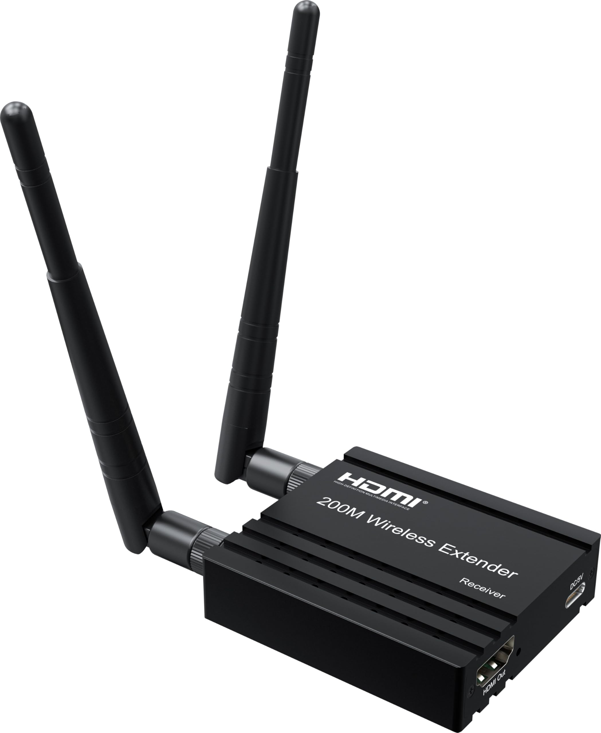 PremiumCord HDMI Extender Wireless Fino a 200 m, Full HD 1080p, HDMI 1.3, HDCP 1.3, Custodia In Metallo