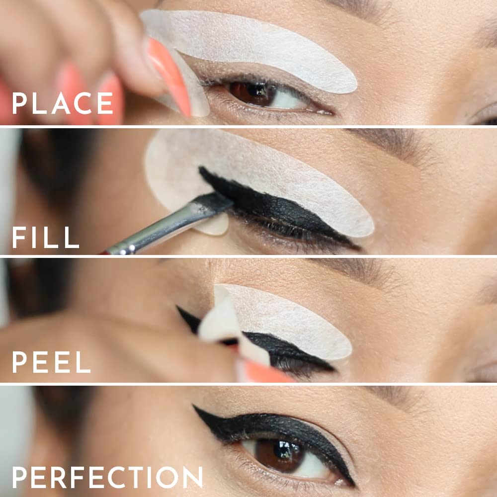 Beth Bender Beauty Eye Candy, stencil per eyeliner a forma di gatto, prodotto negli Stati Uniti, cruelty free e vegano (confezione da 2-48 stencil)