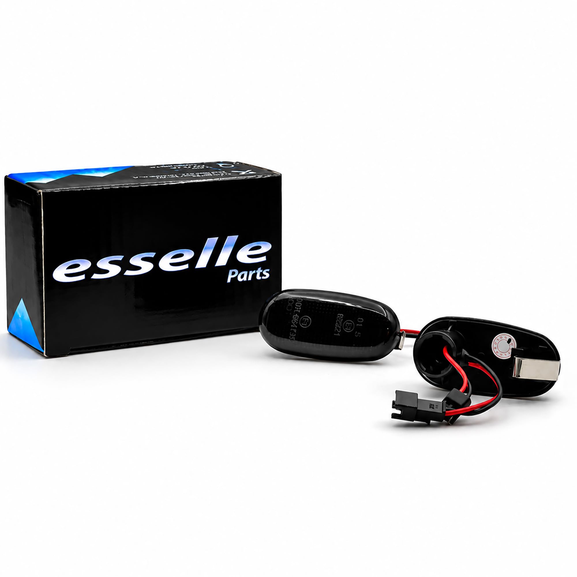 Coppia Frecce Laterali Nero Fumé Progressive Dinamiche A Led per Alfa Romeo Mito, 147 pre-restyling, GT, Fiat Bravo MK2, Plug and play Canbus nessun errore