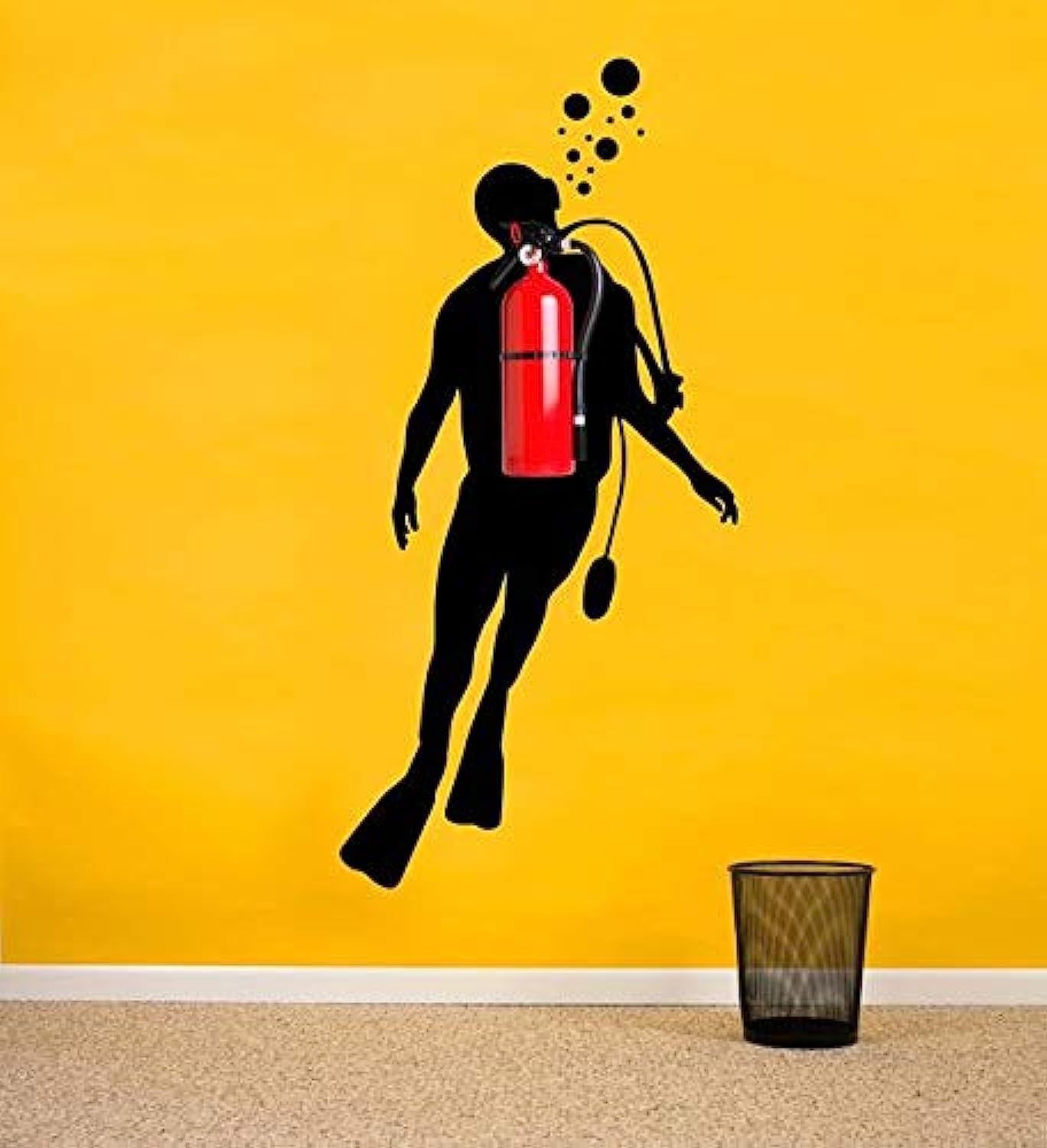 SPOIL YOUR WALLDiver Design Wall Decals, Wall Arts Home Décor Wall Decals, 118x70 cm by Spoil Your Wall