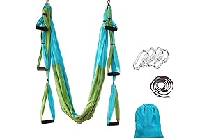Aerial Yoga Swing Set with Hammock, Trapeze Extension and Sling