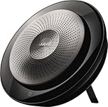 Jabra Speak 710 Speaker Phone - Microsoft Certified Portable Conference Speaker with Bluetooth Adapter and USB - Connect with Laptops, Smartphones and Tablets, Black (Renewed)