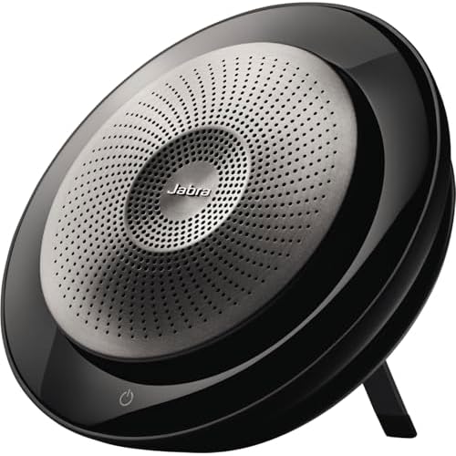 Jabra Speak 710 Konferenzlautsprecher – Microsoft zertifizierter tragbarer Lautsprecher mit Bluetooth Adapter und USB-Anschluss – Für Laptop, Smartphone und Tablet