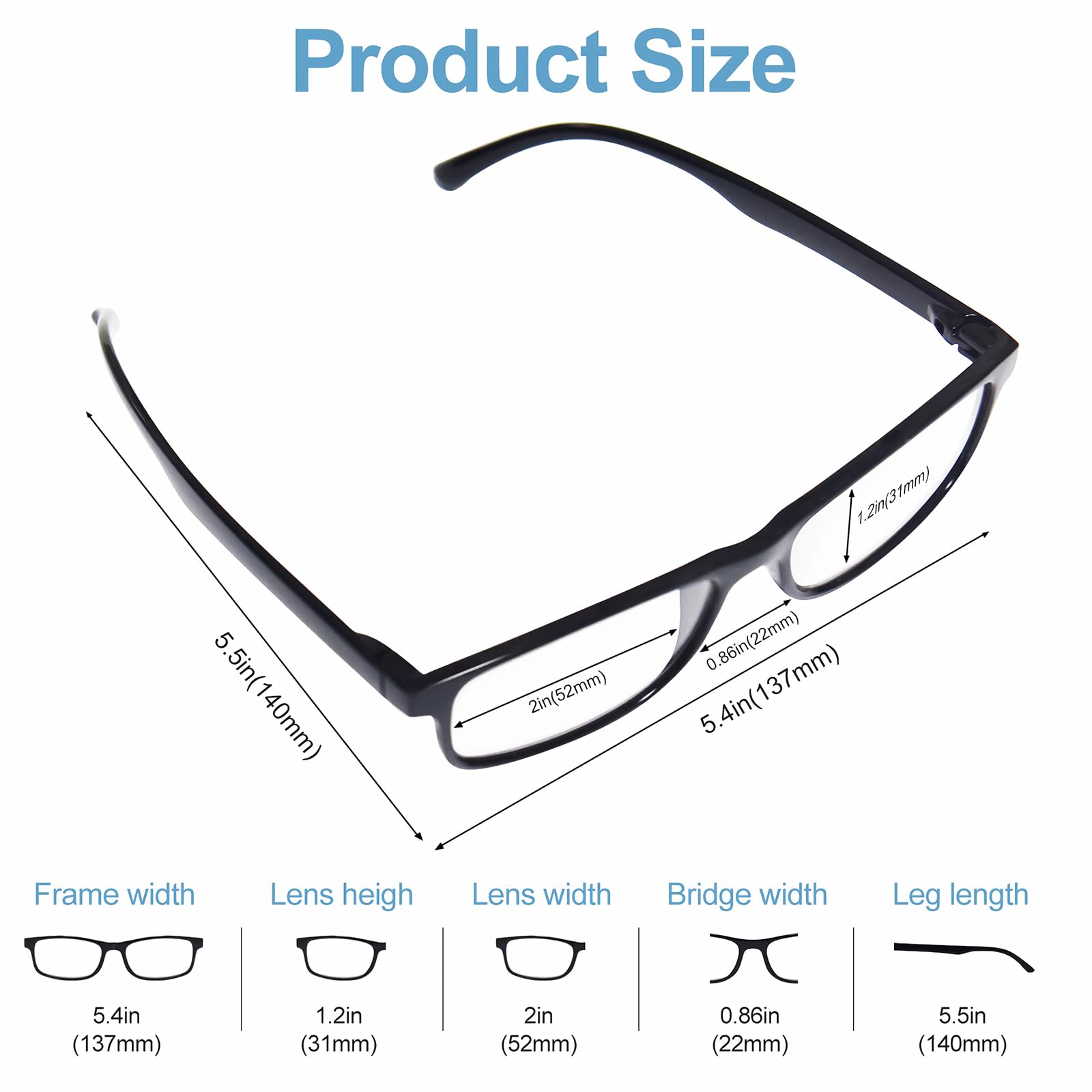 5 Paar Lesebrille, Blaulichtblock, Lesebrille für Damen und Herren, UV-Filter, leichte Brille (drei grau und zwei schwarz, 2,5, multiplier_X), drei Grau