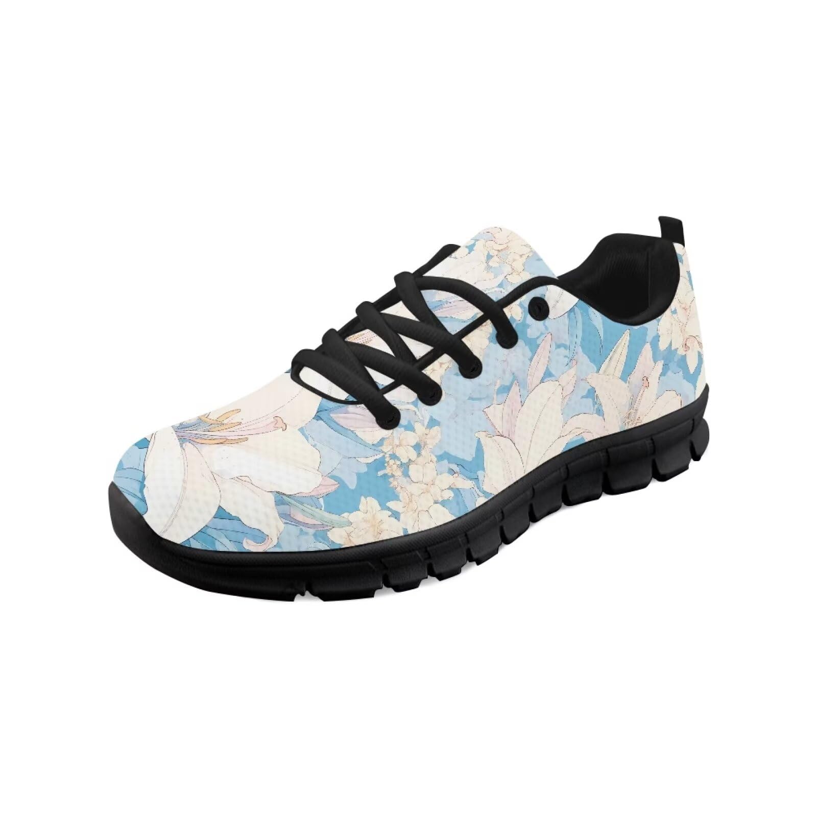 Piuma Comfort Scarpe da passeggio Lily Orchid Leggero Traspirante Mesh Shoe Lady Girls Athletic, Fiore di giglio., 42.5 EU