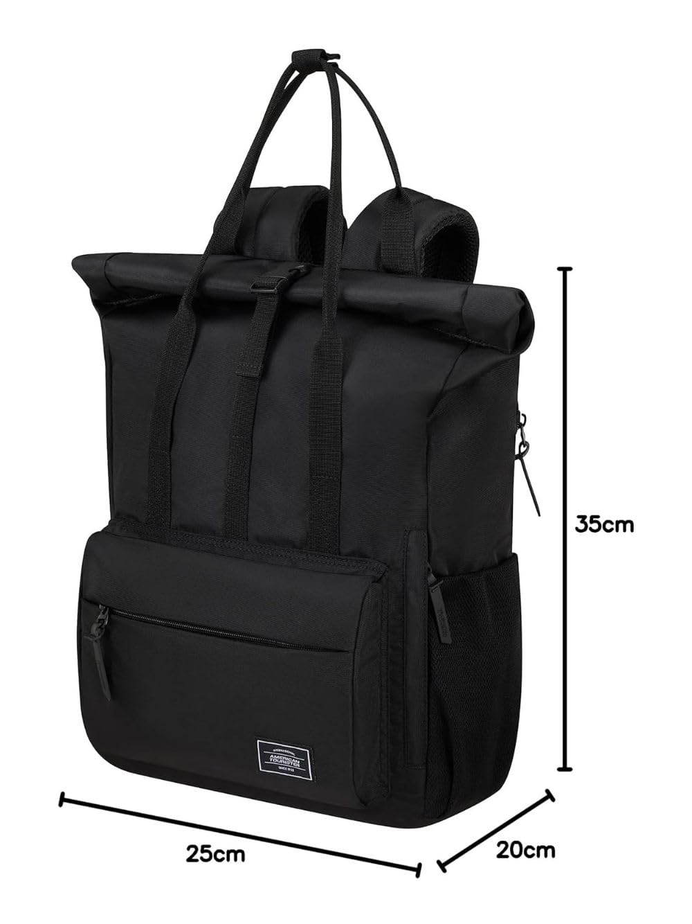 American Tourister Urban Groove UG25 - Plecak na Laptopa 15.6" (42.5 cm) - Plecak Business & Szkolny z Uchwytem na Butelke, Ergonomiczny, Lekki, Smart Sleeve - 20.5L - Black