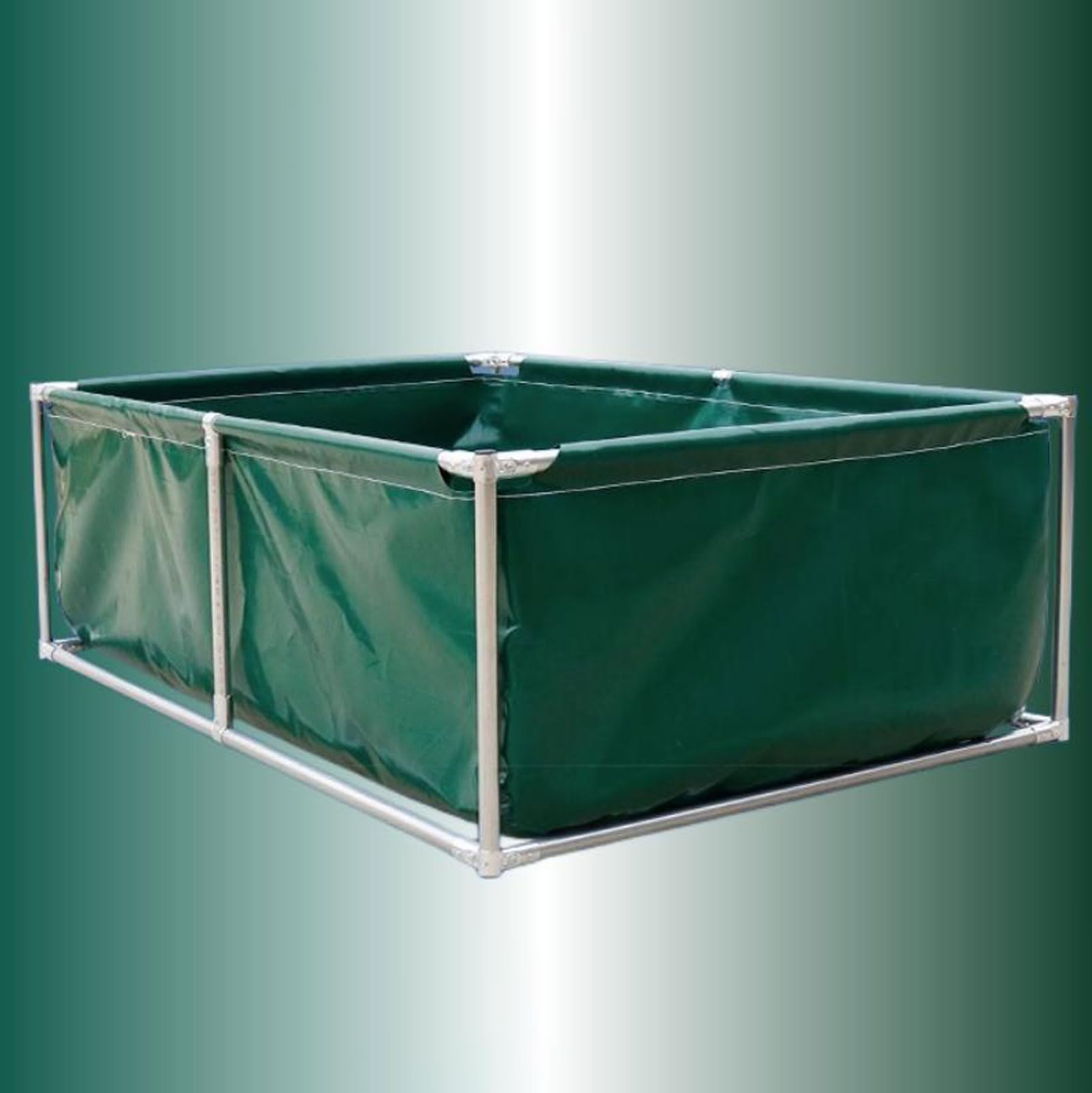 Large Framed Rectangular Swimming Pool, Above Ground Steel Frame Outdoor Garden Pool for Families & Kids, Easy Assembly, Durable Metal Frame, Includes Repair Patch