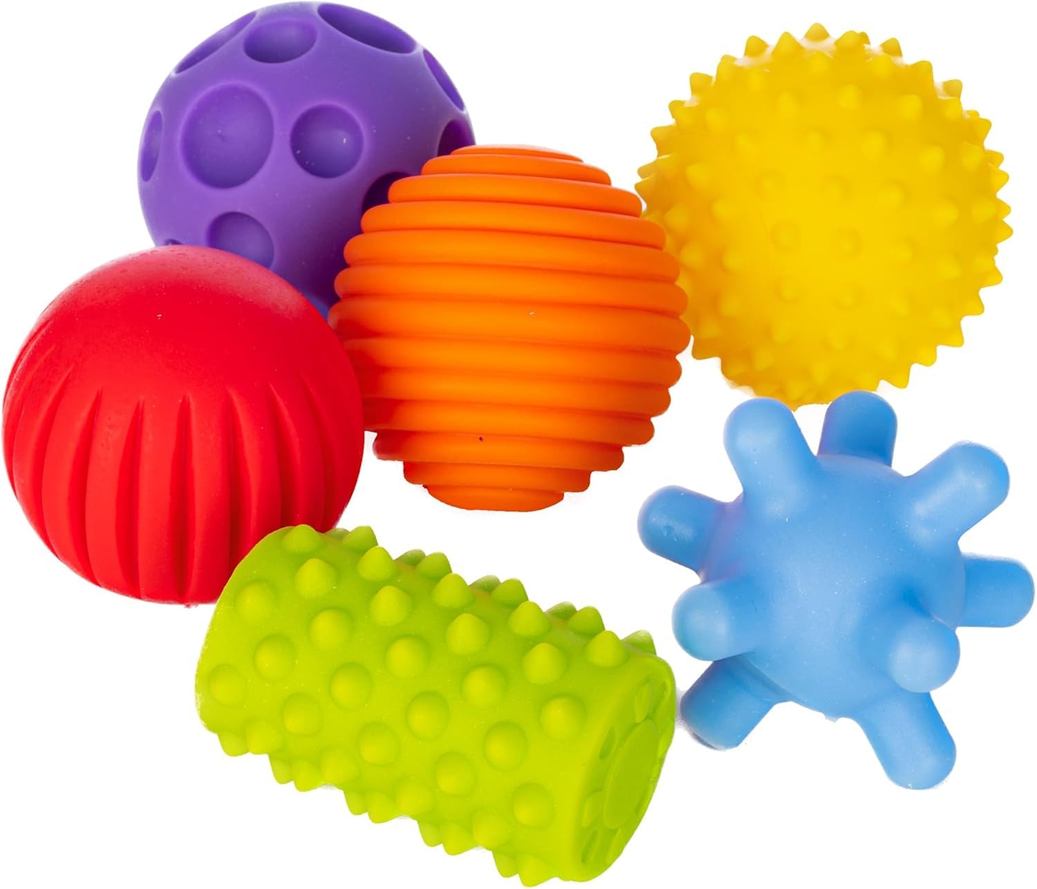 FANCY Baby Pelotas Sensoriales para Bebés - Juguete Educativo para Bebés a Partir de 3 Meses, Multi Ball Texturizada y Sensorial, Pelota Montessori, Bolas para Bebé - 2