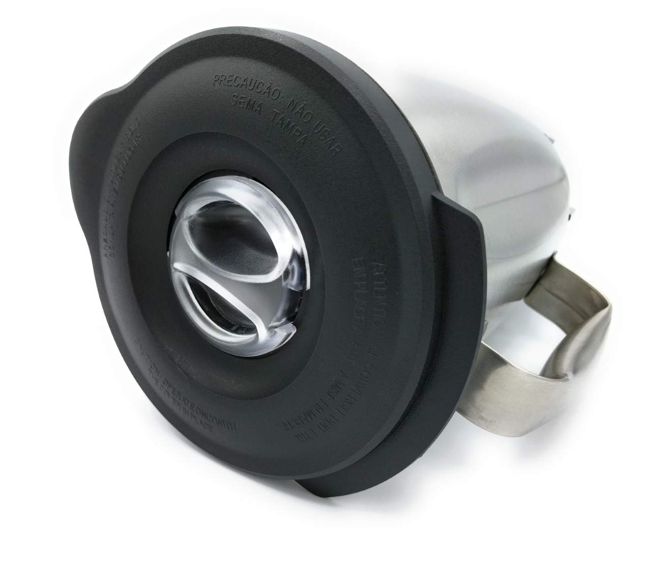 Herklotzn Per pezzi di ricambio per frullatore, accessorio per barattolo frullatore Mini Osterizer 4937, barattoli di plastica con coperchi (1 confezione