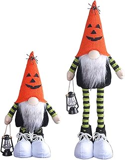 Cute Halloween Creative Stretchable Faceless Doll Knitted Dwarf Doll Decor Bat Decor Farmhous Kitchen Doll Halloween Dwarf Home Gnome Decorations Faceless Decoration Target Ornament (A, One Size)