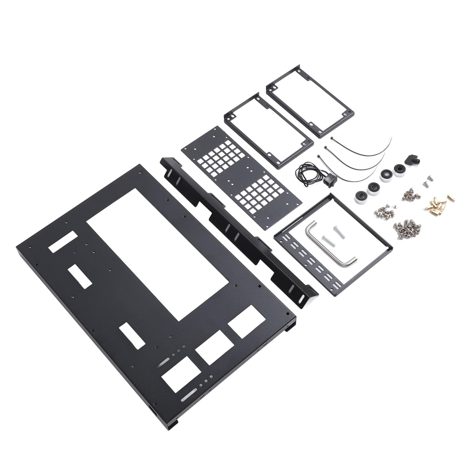 DIY Obudowa Płyty Głównej Komputera Stojak Mocna Płyta Stalowa Chłodząca ATX M ATX ITX Obudowa Komputera do Gier Otwarta Ramka