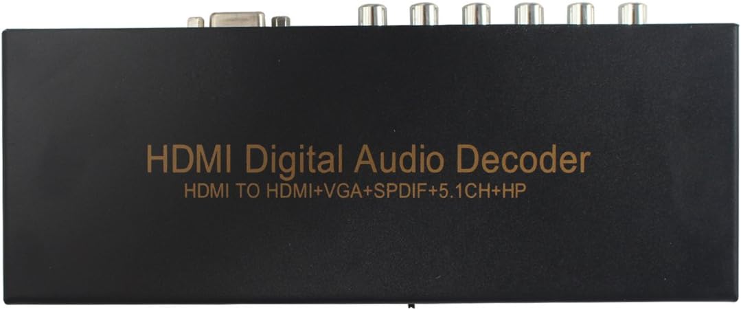 Full HD 1080p HDMI to HDMI + Audio Decoder Audio Edid Setting +Spdif +5.1CH+hdmi Digital Audio Converter Support 3D CEC/HDCP
