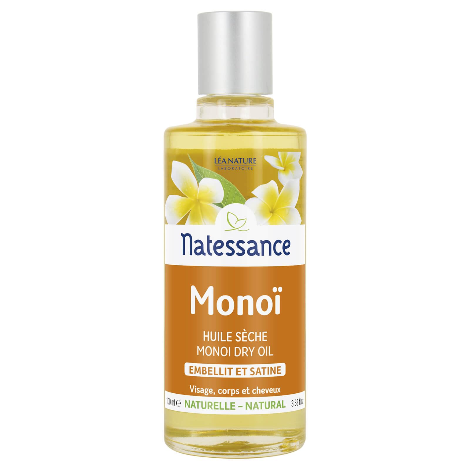 Natessance Beautifying and Smoothing Naturel Monoi Dry Oil, 100 ml, Lot of 2