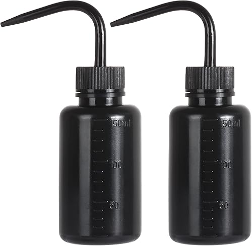 Oubest 4 botellas exprimibles de 16.9 fl oz, 16 onzas, botella de agua de plástico Ldpe para etiquetas médicas, tatuajes, pestañas, agua, riego