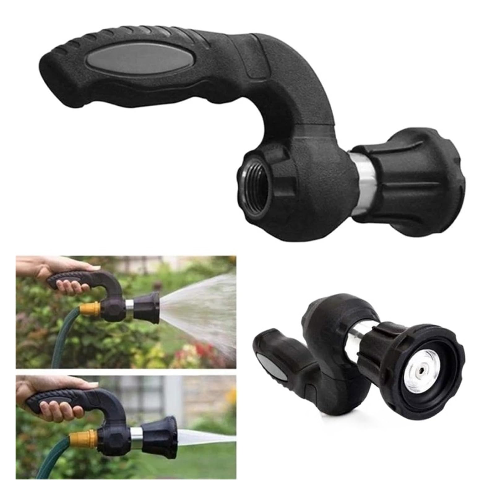 Manguera de jardín Extensible, Boquilla de Alta presión, Manguera de Agua Flexible, Manguera de plástico Extensible, Accesorios de riego (30 Metros)