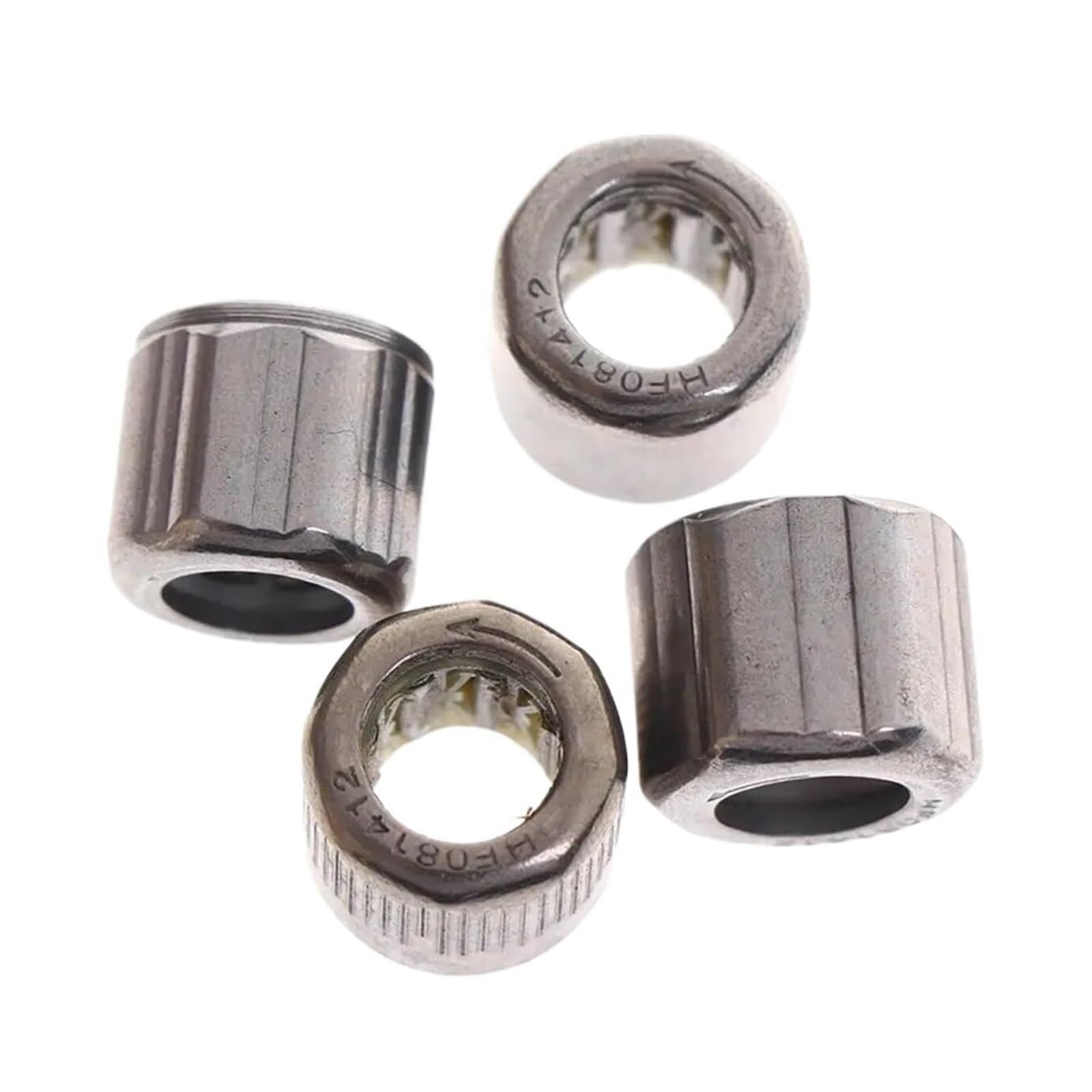 Roulement, 2 pièces de roulements HF081412, bague extérieure octogonale/Hexagonale externe/Surface lisse/roulements à aiguilles unidirectionnels moletés externes(D type)