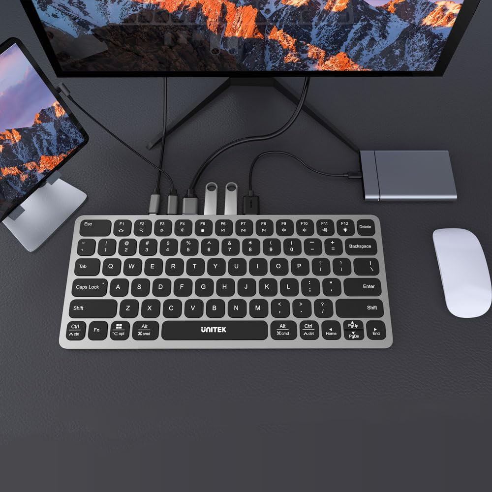 Amazon.co.jp: UNITEK 9-in-1 USBハブ付きキーボード (USB3.0×3 / 4K