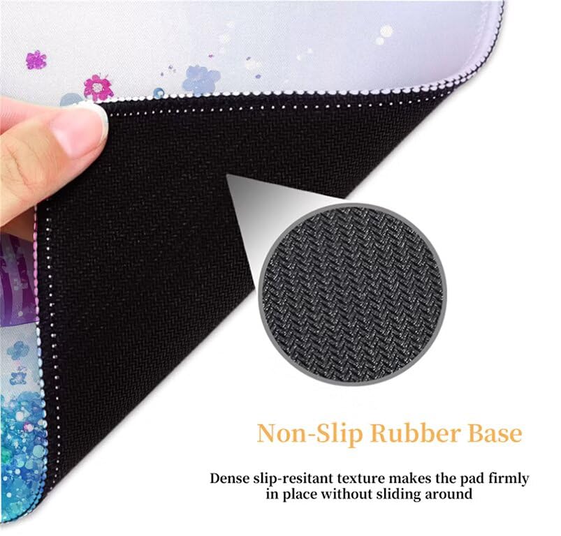 Tapis de souris XXL zèbre 700x400mm en caoutchouc antidérapant et lavable