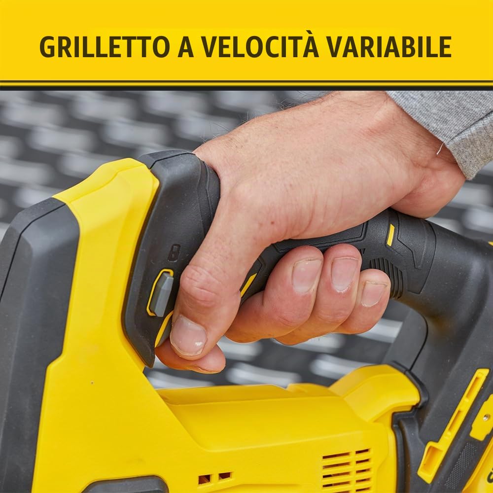 STANLEY FATMAX Sfmcs600B-Xj - Seghetto Alternativo 18V - Unità Senza Batteria E Caricabatteria