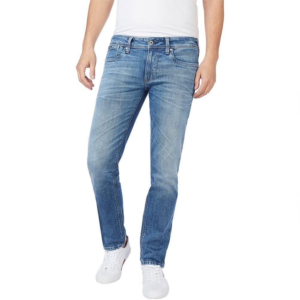 Pepe Jeans Hatch Men's Jeans, Azul (Denim-gu7), 32W x 30L