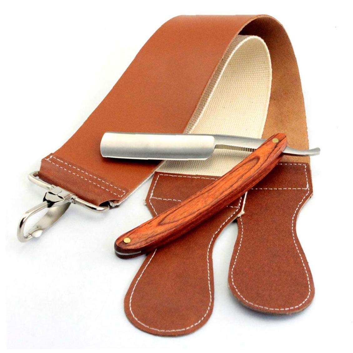 Amazon.co.jp: 1PC 2層レザーレザーストロップ シェービングシャープ