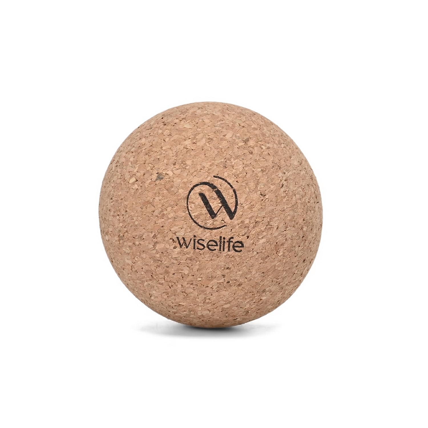 Wiselife Deep Tissue Foot Massager Ball | High Density Massage Roller For Pain Relief, Physiotherapy For Back, Foot & Hand | Trigger Point Therapy Massage Ball For Recovery (Cork), Beige