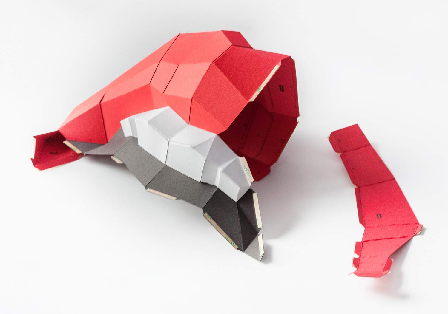 kit DIY PAPERCRAFT XL labios sensuales de mujer boca NUEVO PUZZLE 3D MODERNO montar por uno mismo para la decoración de la pared escultura de papel low poly