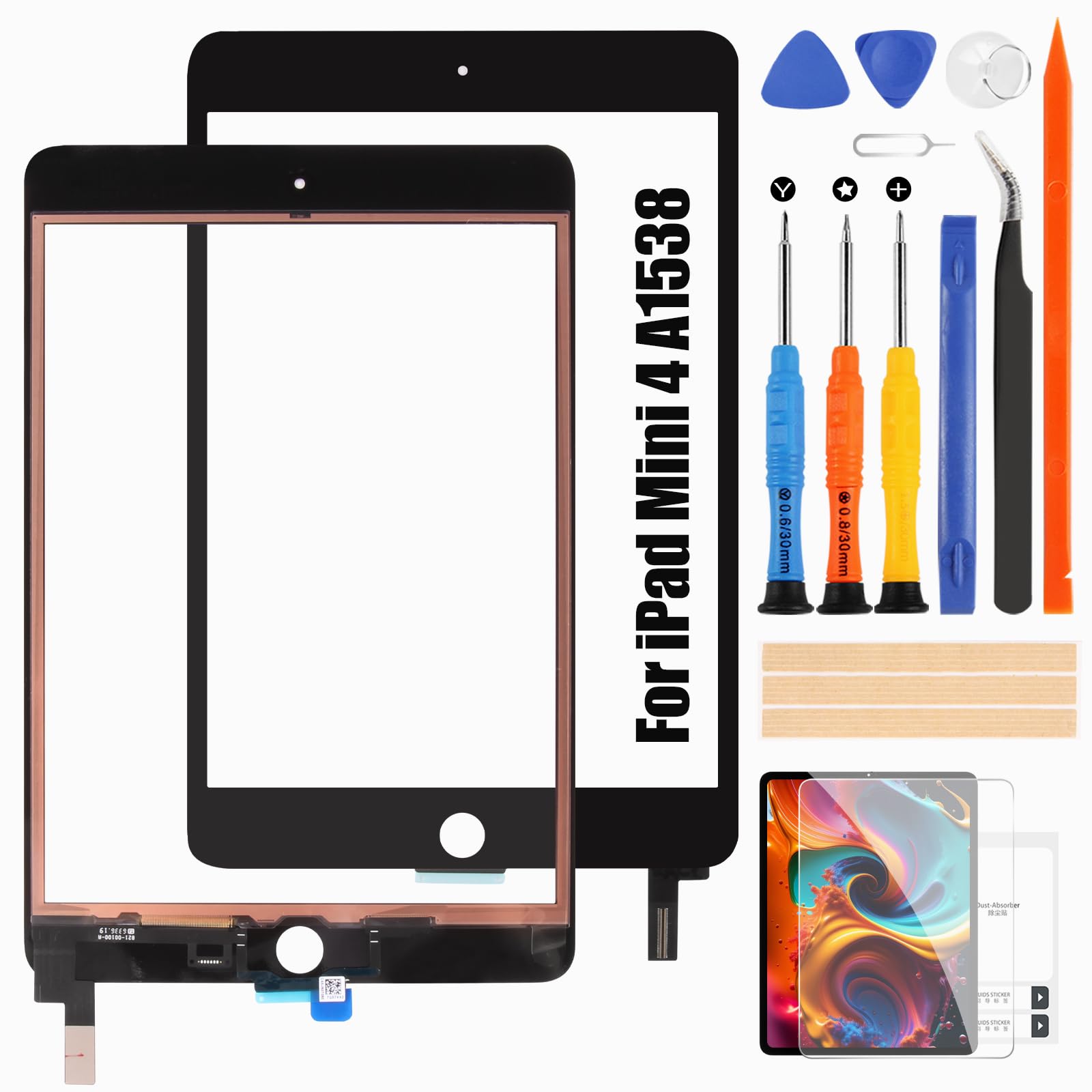 Touch Screen Für IPad Mini 4 7.9 Zoll - Digitizer Ersatz Mit Werkzeugen (Weiß)