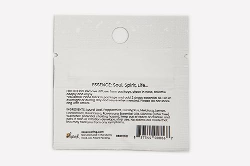 Miniatura 7 de Essence - Difusor nasal  Anillo de aceite esencial  Inhalador nasal de silicona (respira fácilmente)