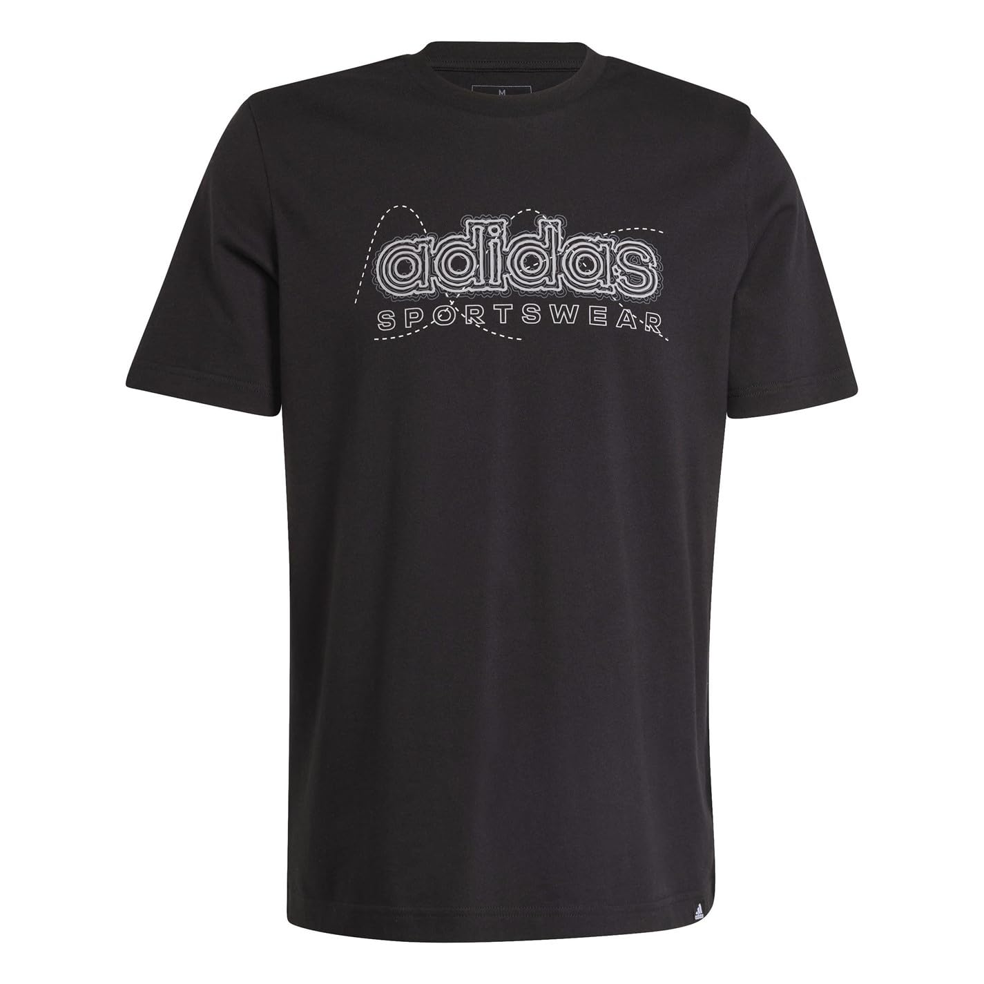 adidas Men Growth Sportswear Graphic T-Shirt, M Black