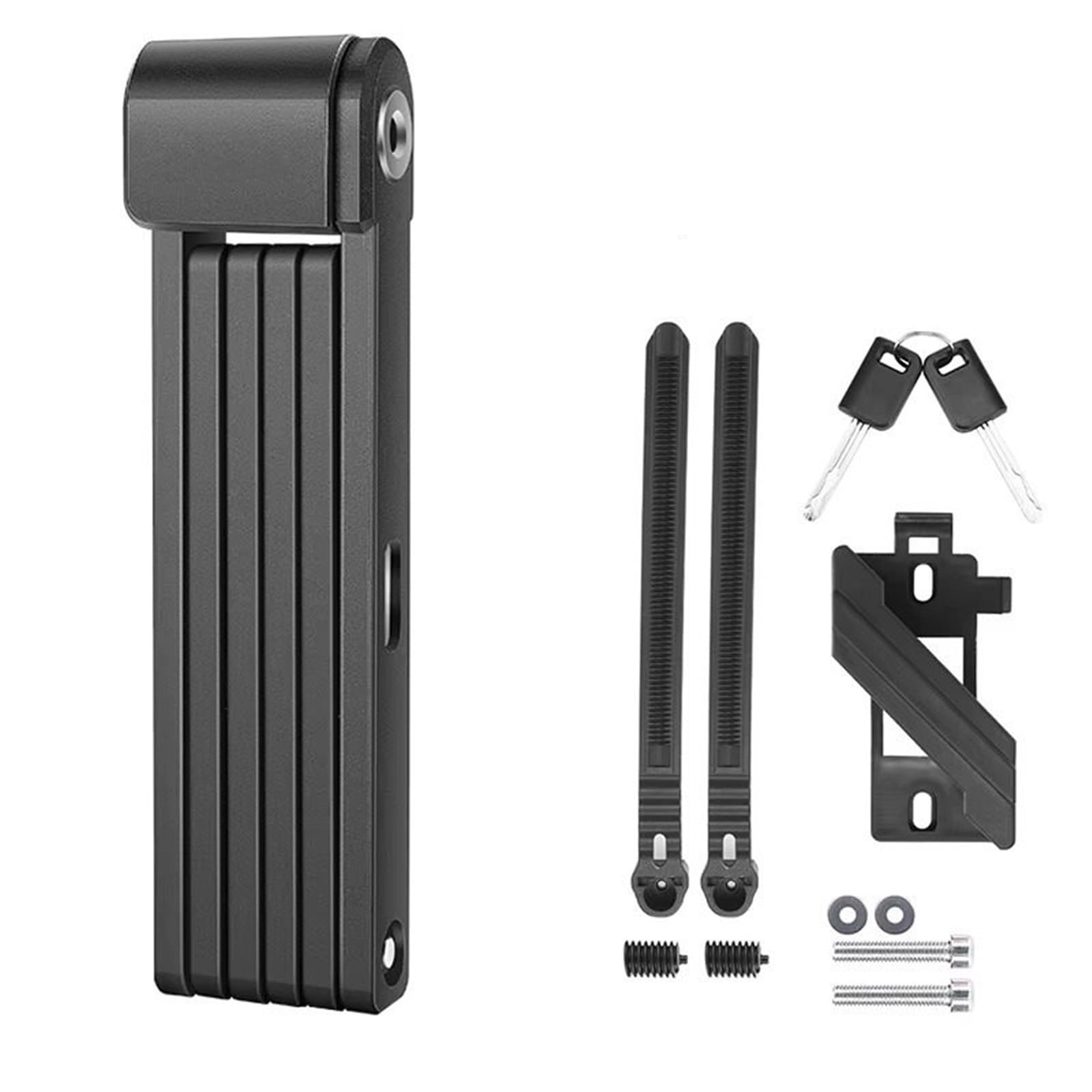 Chain Lock Folding Lock Security Anti-Theft Cycling Road Accessories Scooter Foldable Motorbike Lock(80CM Type080B Key)