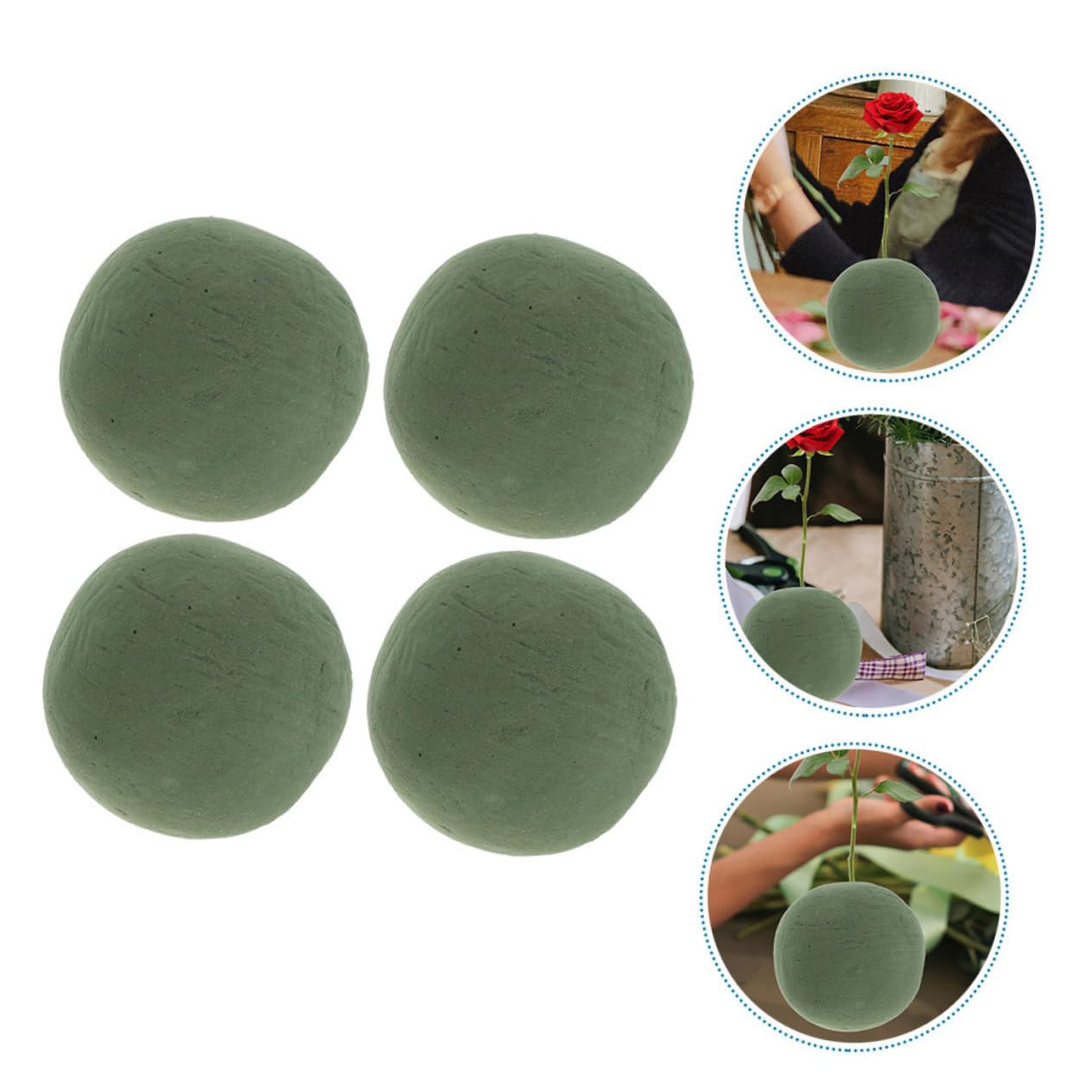 STOBOK 4 Pz di Fiori Schiume di Fiori Palline di Schiuma Secca Palline di Schiuma Floreale Blocchi di Schiuma Floreale Schiuma per Fiori Spugna Composizioni Floreali Resina Fenolica