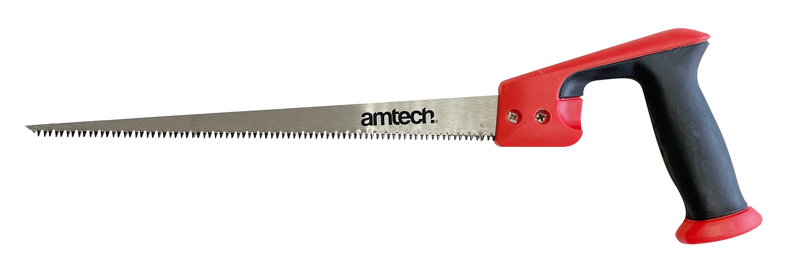 Amtech – Keyhole Pattern Hand Saw, Carbon Steel Blade with Tri-Ground 8 TPI Teeth, Comfort Grip for Curves & Cut-Outs, Precise Compass Cuts, 30cm