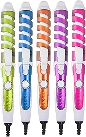 Modelador de Cachos Espiral, Cerâmico, 30cm, Bivolt, Controle de Temperatura 130-200°C, com Protetor Térmico, Cabo 1.8m