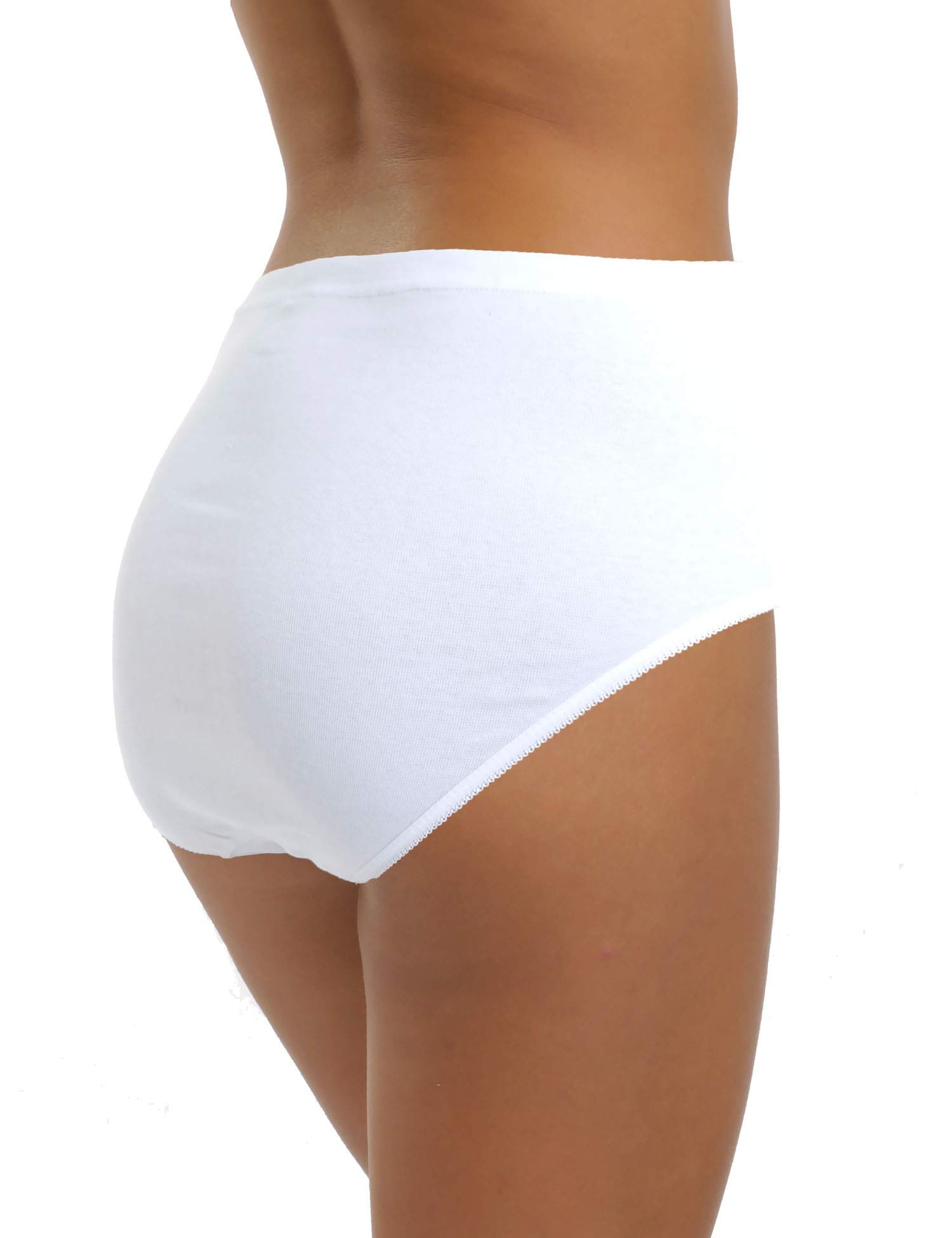Damen Taillenslip 6er Pack Seamless Stretch Baumwolle