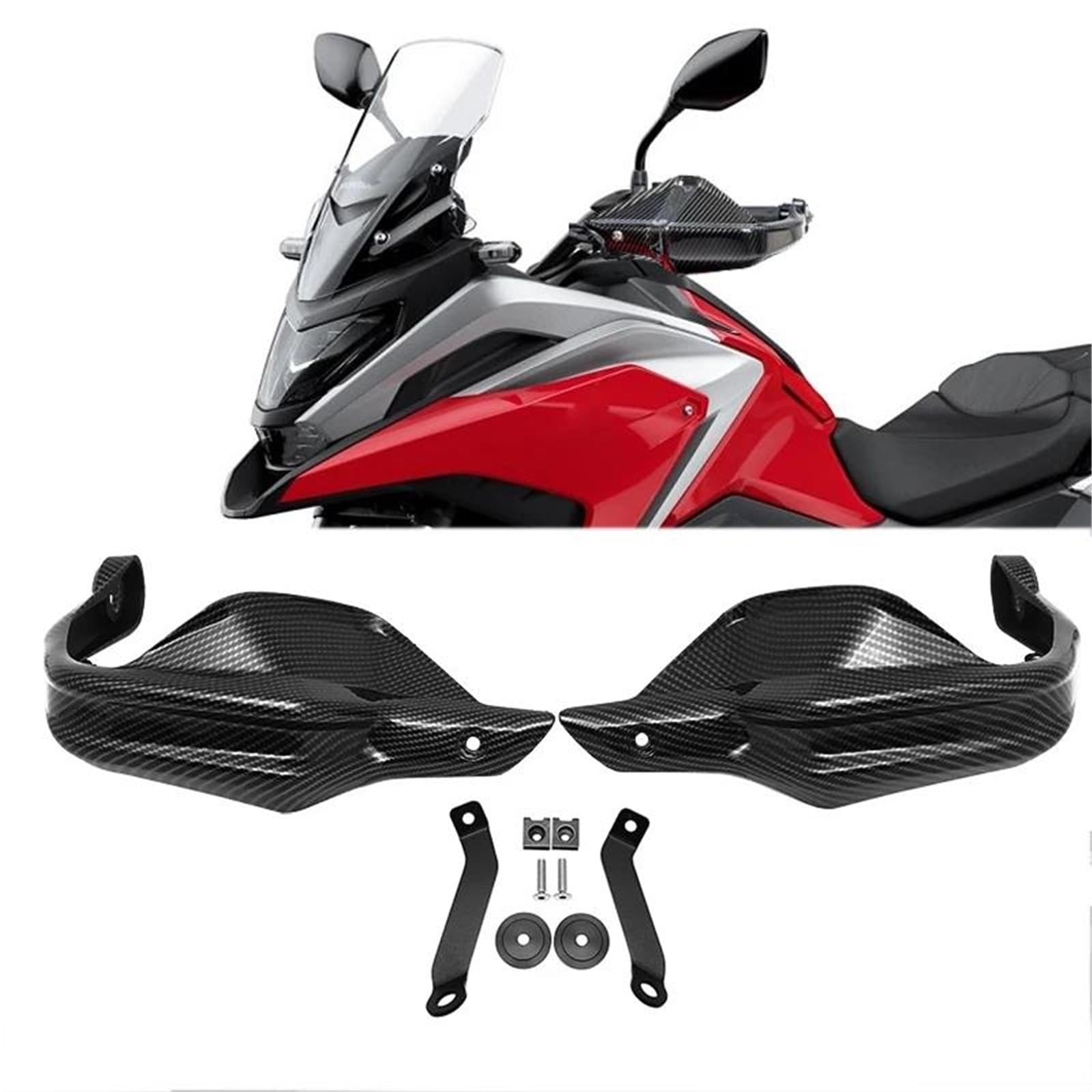 Moto Paramani Protezioni Paramani Per Moto Parabrezza Per NC750X NC750 X DCT NC750S NC700X NC 750 2013-2024 2025 Per Manubrio Di Ricambio Parabrezza Mano Scudo(Colore2)