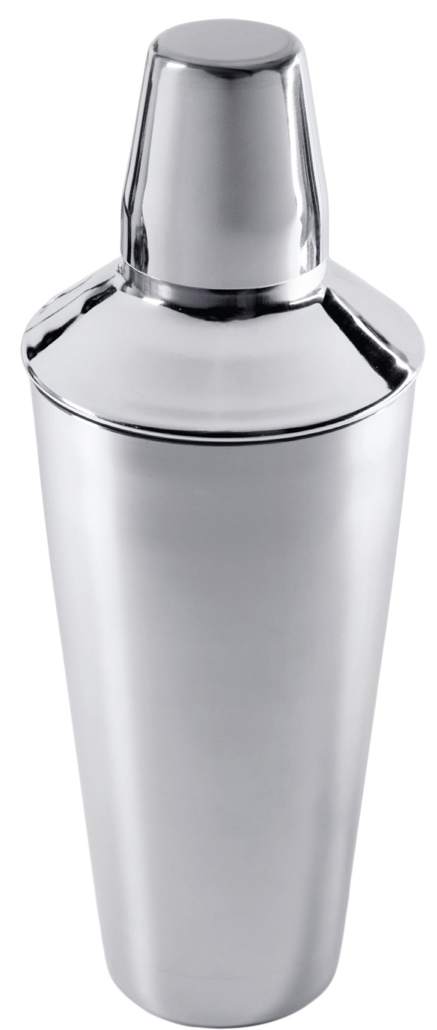 Amco Large Polished Stainless Steel Cocktail Shaker, 28-Ounce