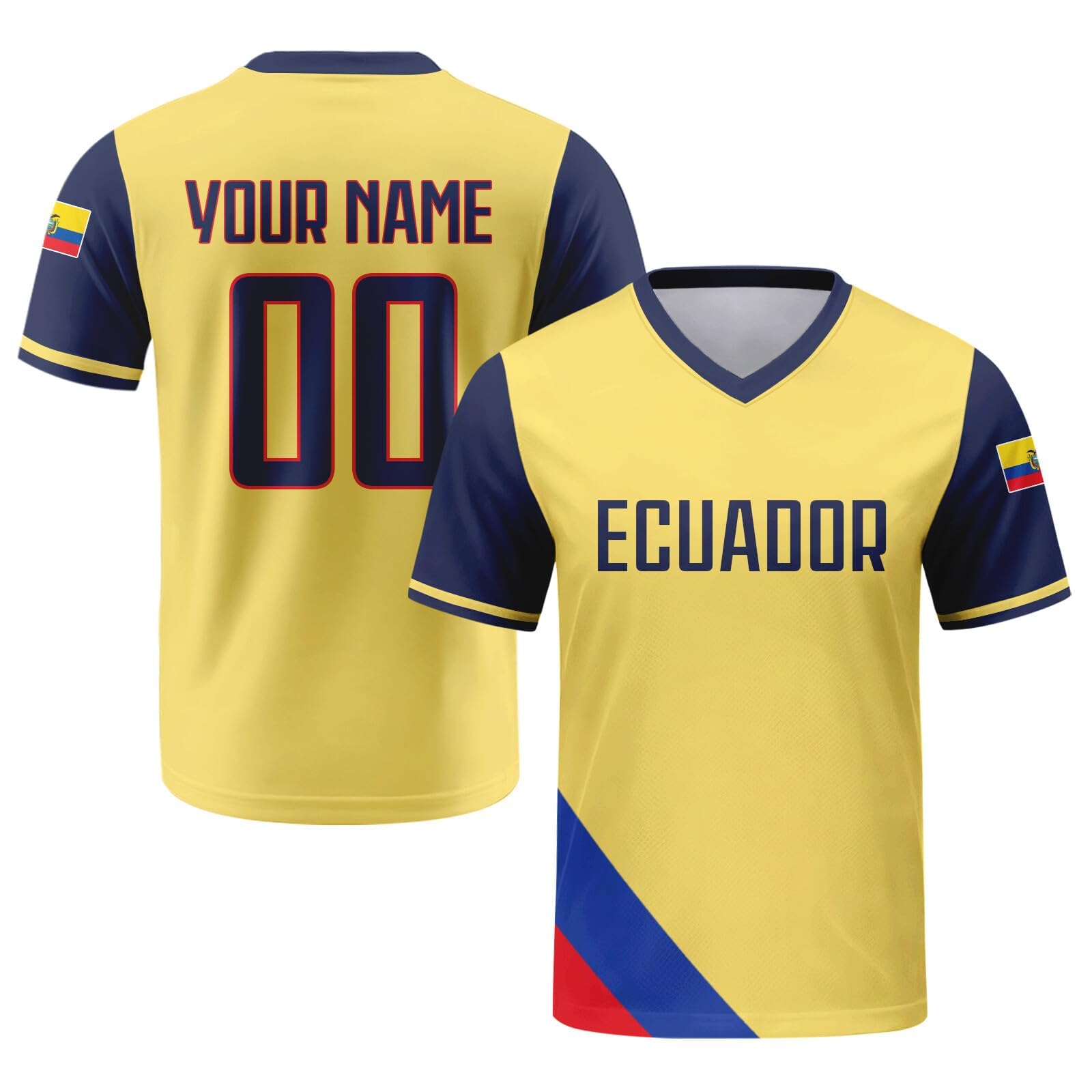 Custom 2026 National Soccer Jersey for Men Personalised Football Team Uniforms Jerseys Shirts Women Unisex A21 Ecuador Jerseys — image 1