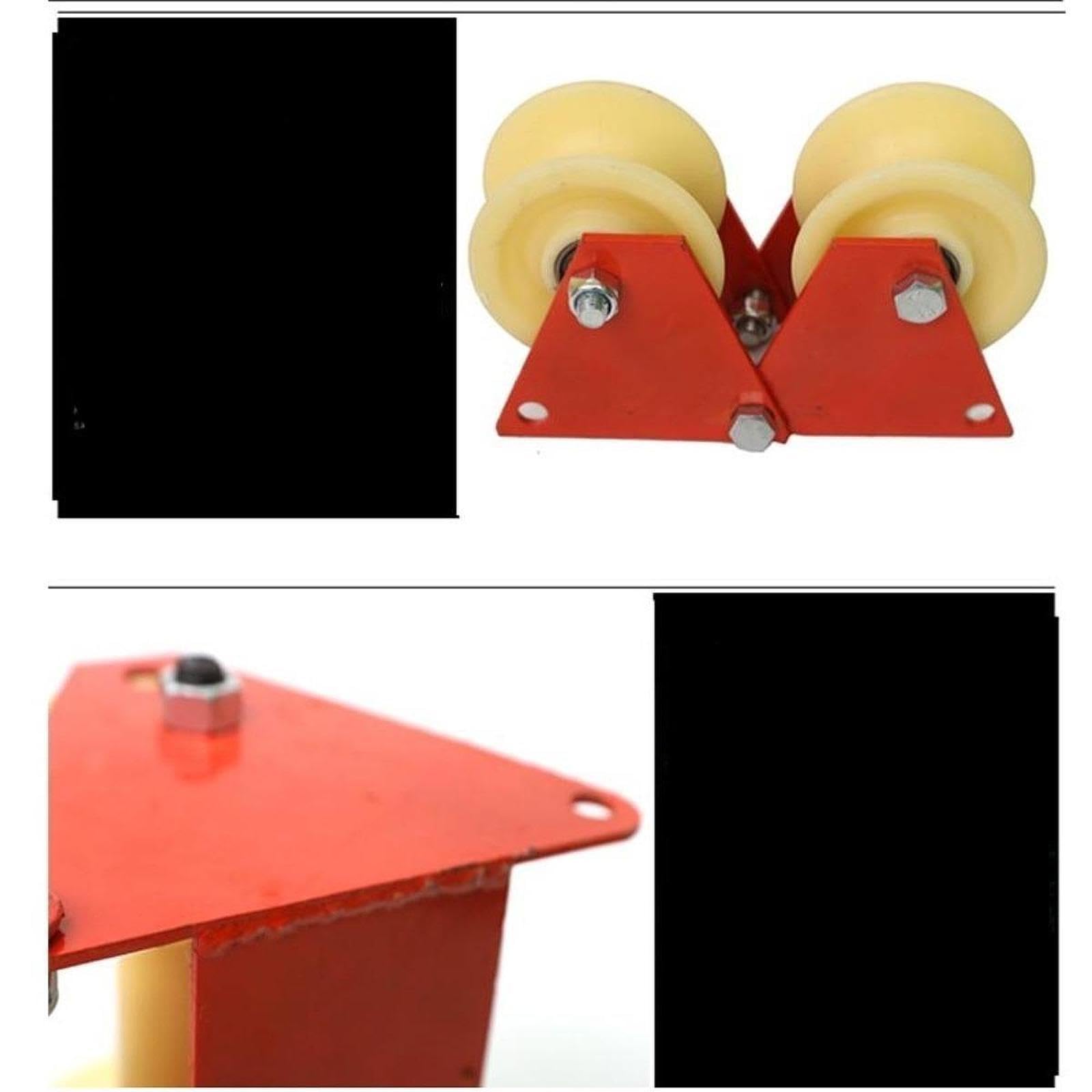KESOTO de Poleas de Esquina para Cuerda de Trabajo, Bloque de Cuerda, de Poleas de Elevación de Metal Resistente, Protector de Borde de