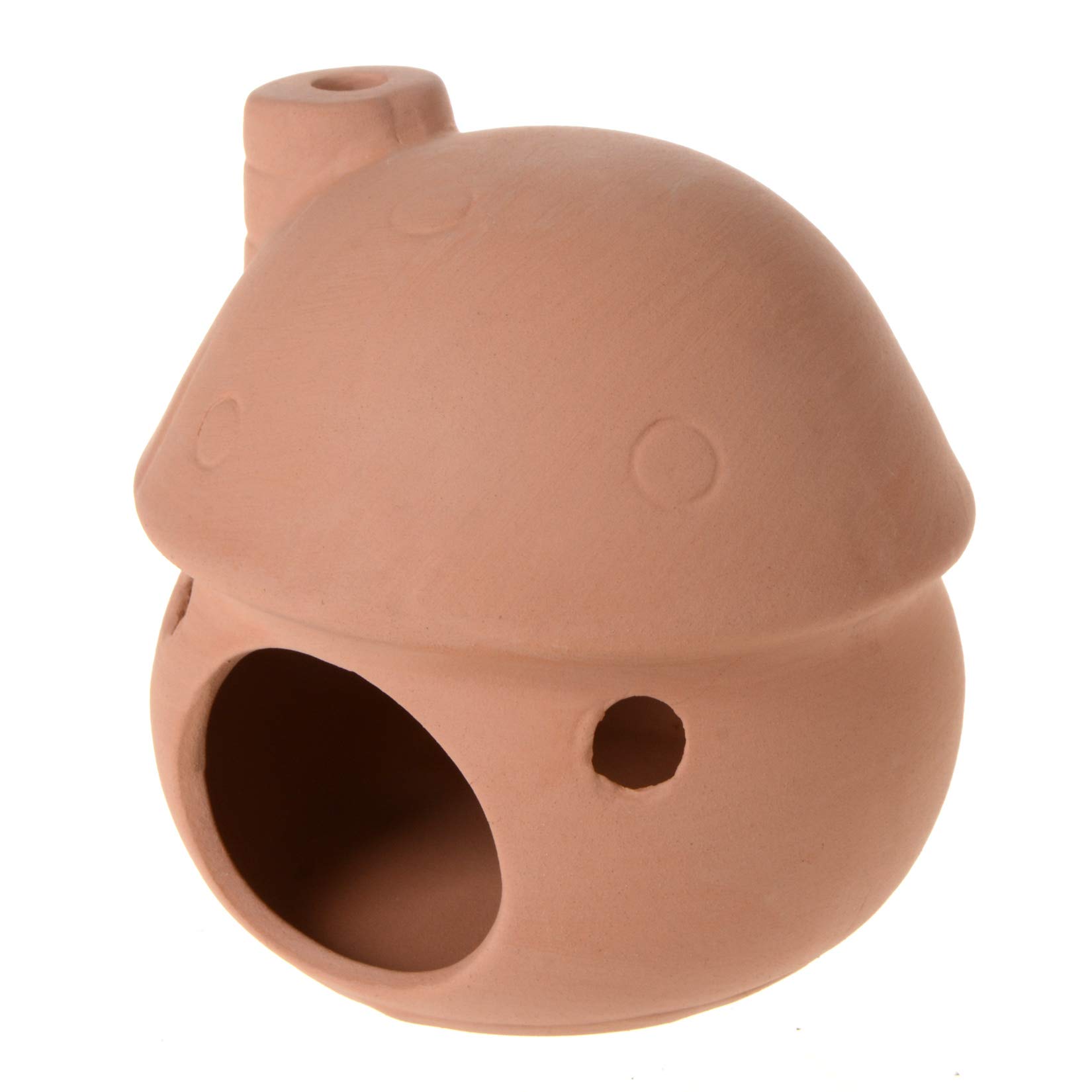 Saim Aquarium Decor Ceramic Mushroom House Ornament Fish Tank Landscape Decor for Small Shrimp to Rest and Breed, Hiding - Natural Color