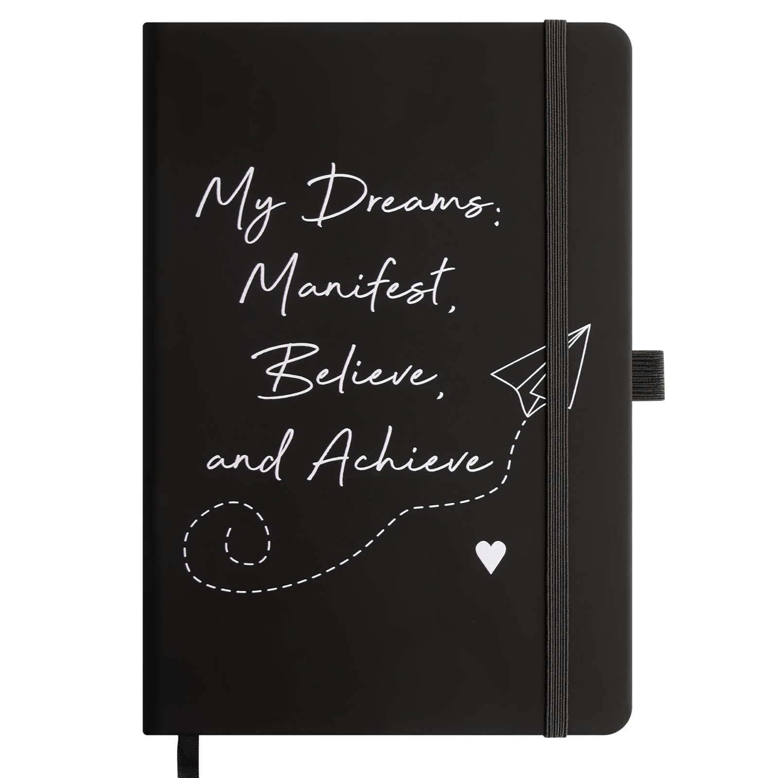 Cuadernos de diario, diario rayado A5 para hombres y mujeres, cuaderno de tapa dura de piel sintética para escribir, negocios, trabajo, escuela, 14,5 x 21,6 cm, color negro