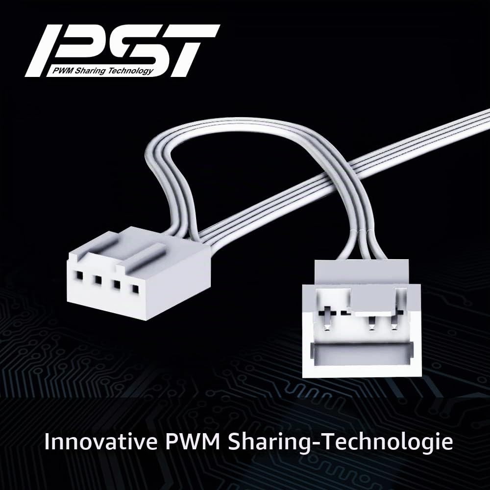 ARCTIC P14 PWM PST A-RGB (weiß) - PC Lüfter, 140mm PWM PST Gehäuselüfter | Case Fan, Optimiert für statischen Druck, Semi-Passiv: 200-1900 rpm (0 rpm <5 %), 5V 3 Pin ARGB-LED, Einzellüfter