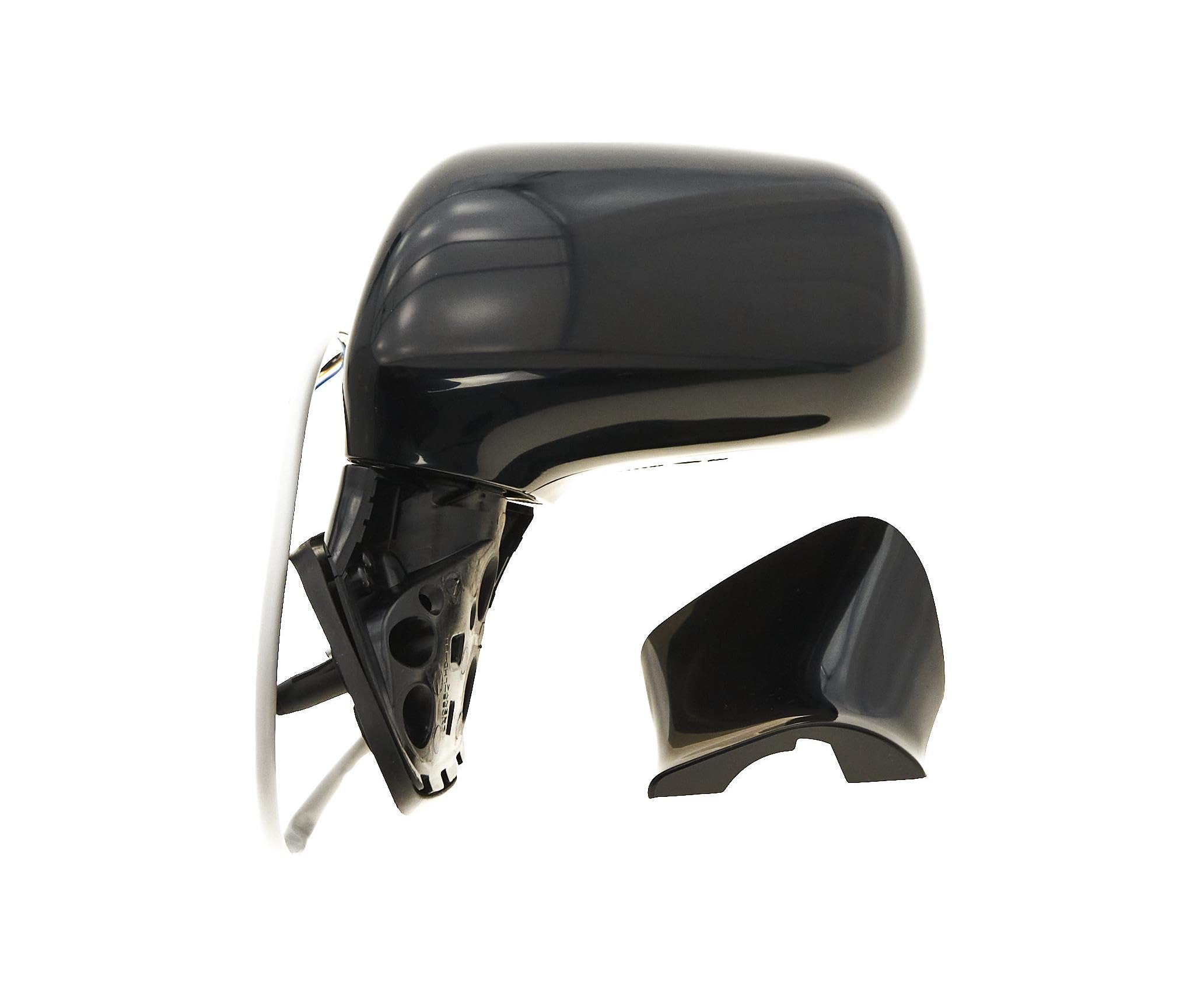 carro Espejo exterior Izquierda 87940-0F040 adecuado para TOYOTA COROLLA VERSO, 04-09 con ajuste eléctrico, calefactable, cristal cromado, ASFERICO