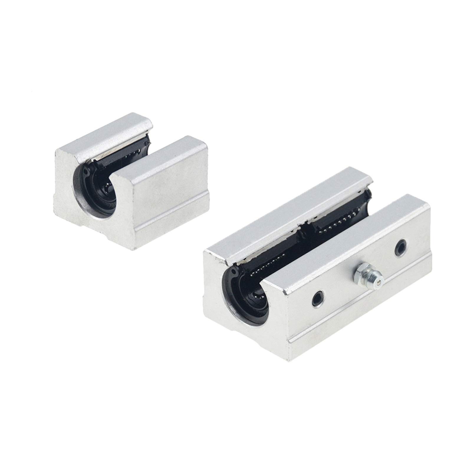 1 glissières à roulement linéaire, type SBR10UU-SBR35UU, SBR12LUU-SBR30LUU, longueur 10-35 mm, principalement utilisées for les pièces CNC, pièces d'imprimante 3D, machines-outils de précision(SBR10UU