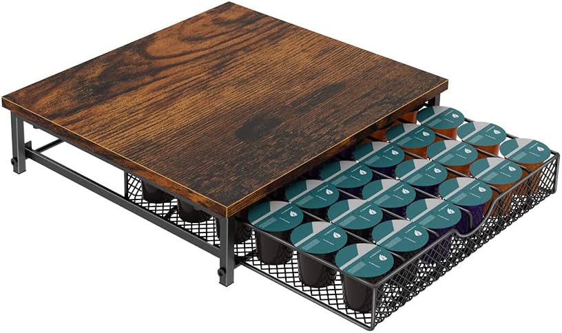 Soporte para cajones de cápsulas de café para cápsulas K Pod para mostrador, organizador de almacenamiento de cápsulas de café con cestas