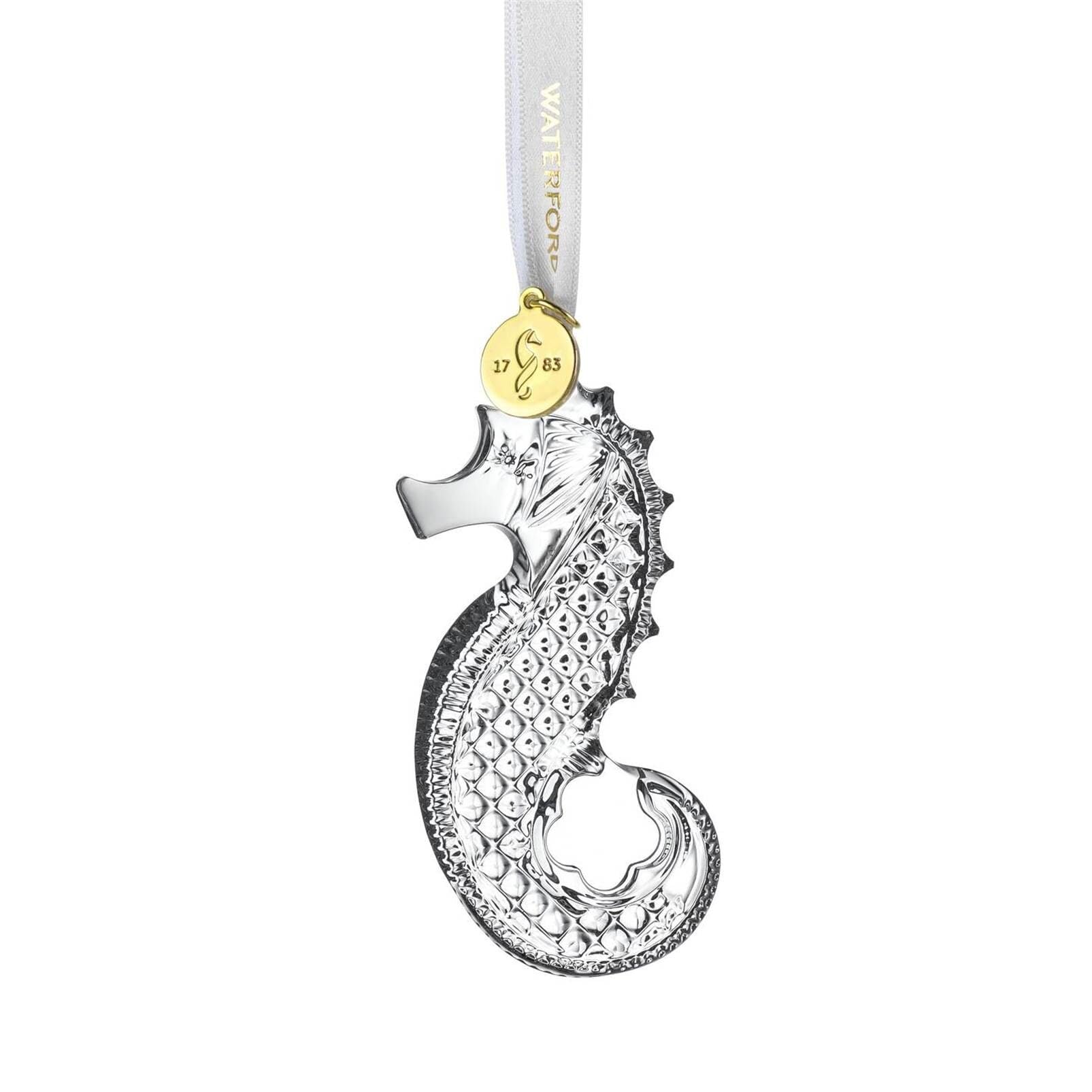 Waterford Seahorse Glass Tree Ornament.2023