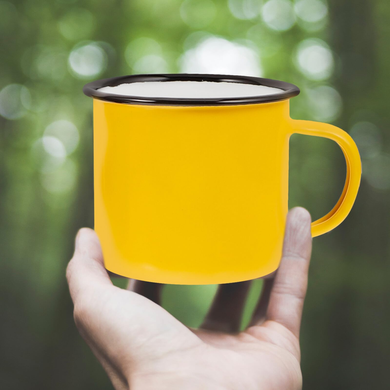 Didiseaon 4stücke Emaillebecher Retro-campingbecher Wasserbecher Kaffeebecher für Outdoor und Haushaltgebrauch