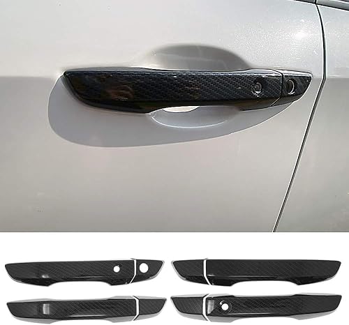Miniatura 8 de GZXinWei Manija de la puerta del coche cubierta ABS decoración exterior accesorios estilo negro para Honda 10 generación Civic 2016 2017 2018 2019