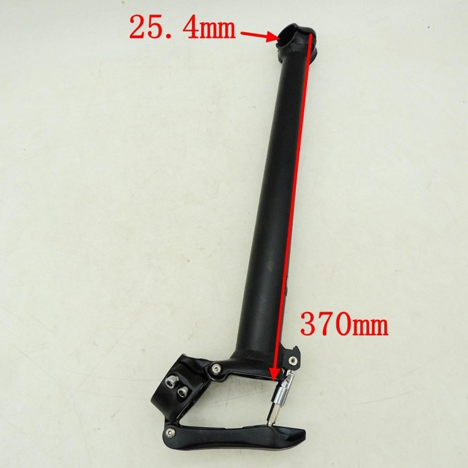 perfk Attacco Manubrio Pieghevole per Bicicletta 25,4 Mm × 25,4 Mm, Ricambio Leggero per Manubrio.