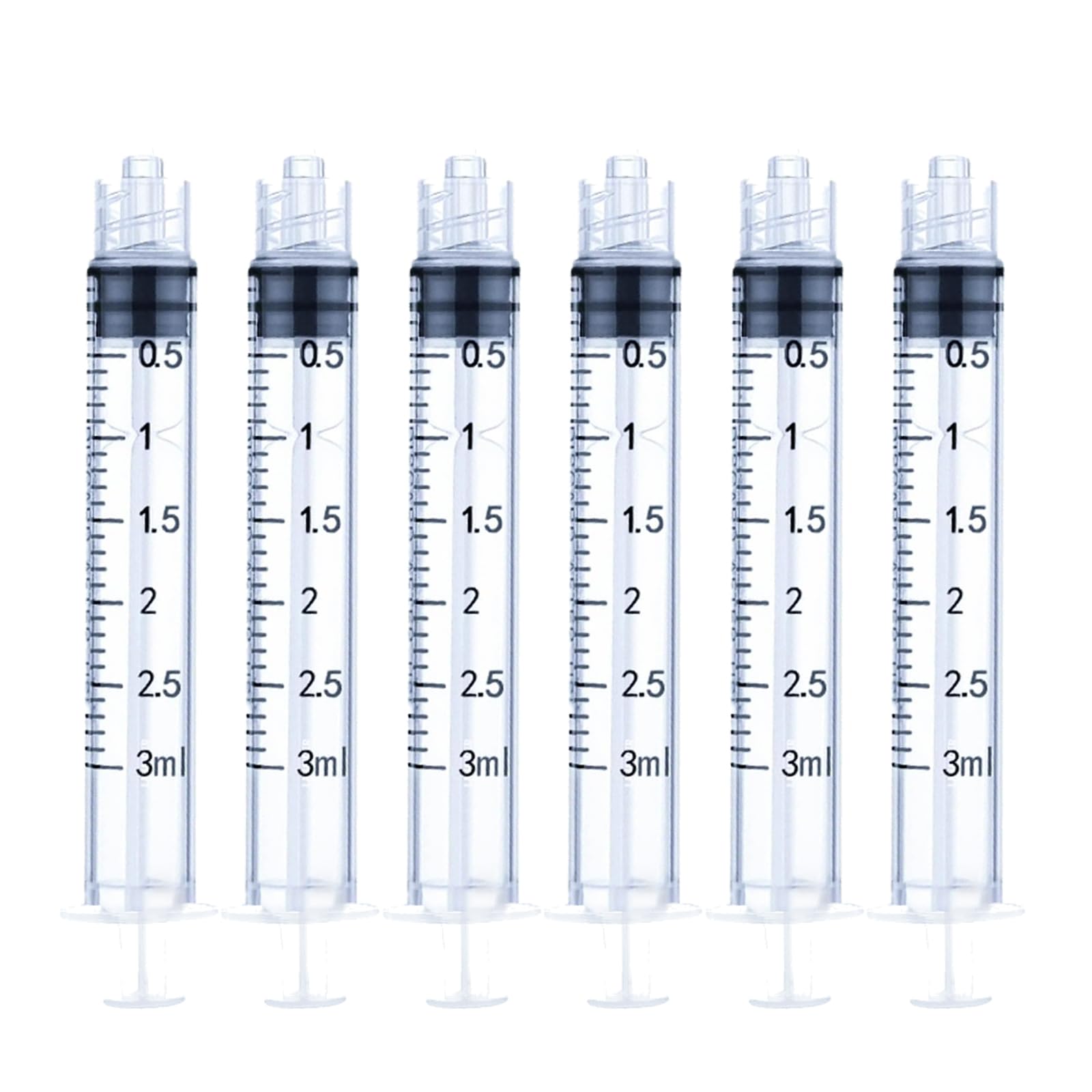 100 Pack 3ml Luer Lock Syringes with 25G 1 Inch Needle, Disposable Lab Syringes, Individually Sealed — Amazon image 9